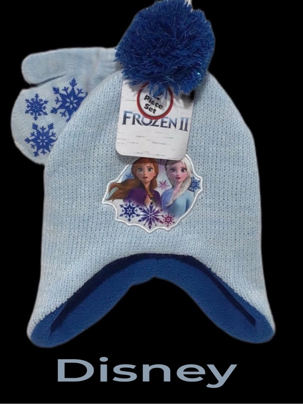 DISNEY Frozen II  Beanie Hat and Mittens Set NWT